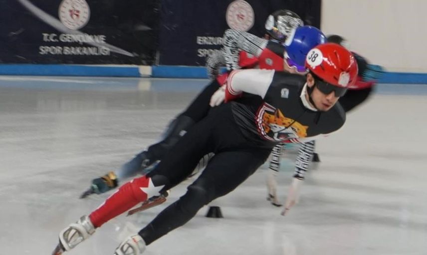 Erzurum'da short track federasyon kupası heyecanı: 43 kulüpten 217 sporcu katılıyor