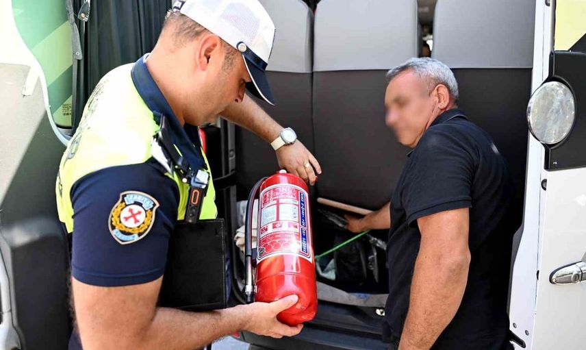 Mersin'de okul servislerine yönelik denetimler başladı