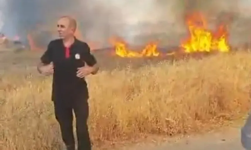 Malatya'da anız yangını paniği: Ekipler hızla müdahale etti