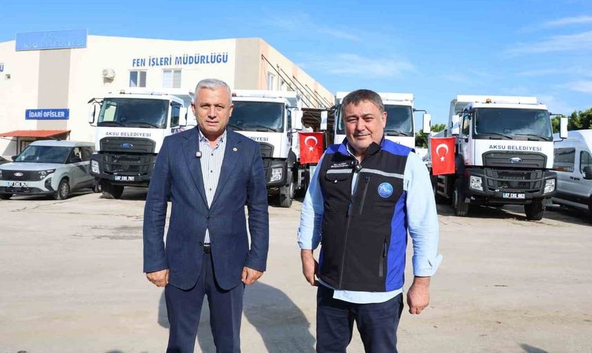 Aksu Belediyesi yeni araçlarla hizmet kapasitesini artırıyor