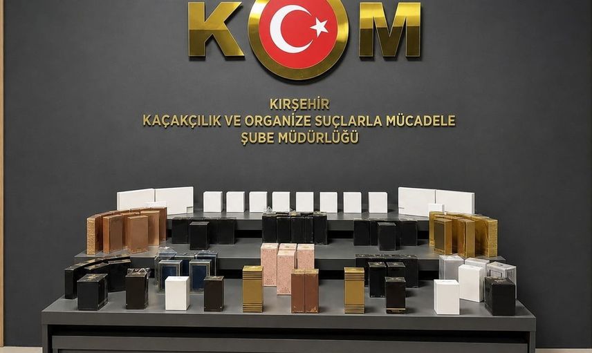 Kırşehir'de kaçak parfüm ve elektronik ürün operasyonu düzenlendi
