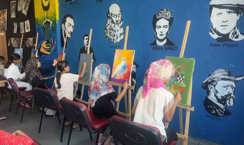 Ceylanpınar'da çocuklar yaz tatilini etkinliklerle değerlendiriyor