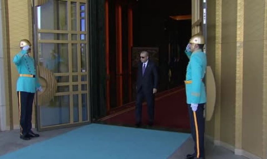 Cumhurbaşkanı Erdoğan, Lübnan Cumhurbaşkanı Avn’i resmi törenle karşıladı