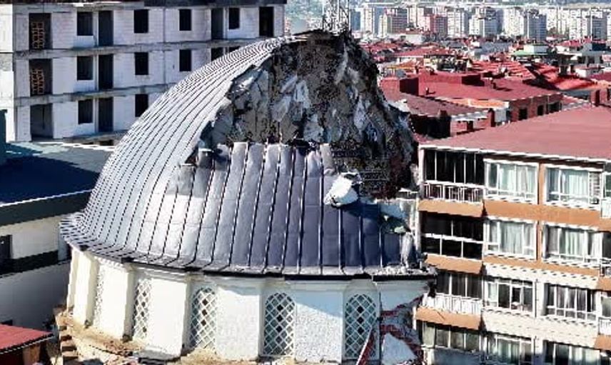 Bahçelievler'deki yayla camiinin yıkım süreci uzadı: Kubbenin sağlamlığı sorun çıkardı