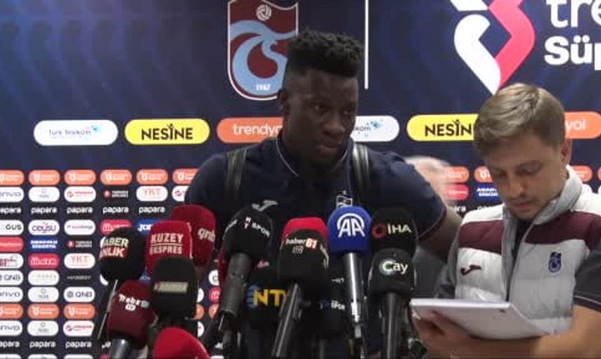 Andre Onana'dan sezon sonrası hedefler: Trabzon halkına armağan vermek istiyoruz