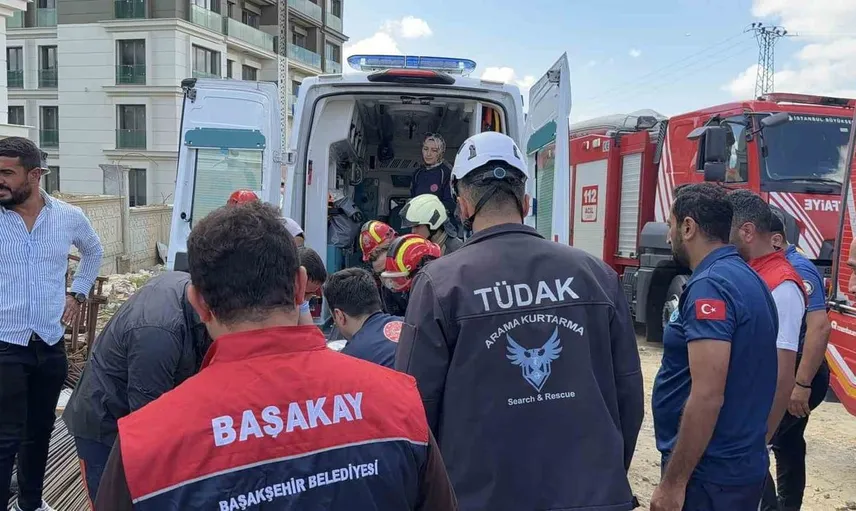 Başakşehir'de inşaat alanında meydana gelen göçükte bir işçi yaşamını yitirdi
