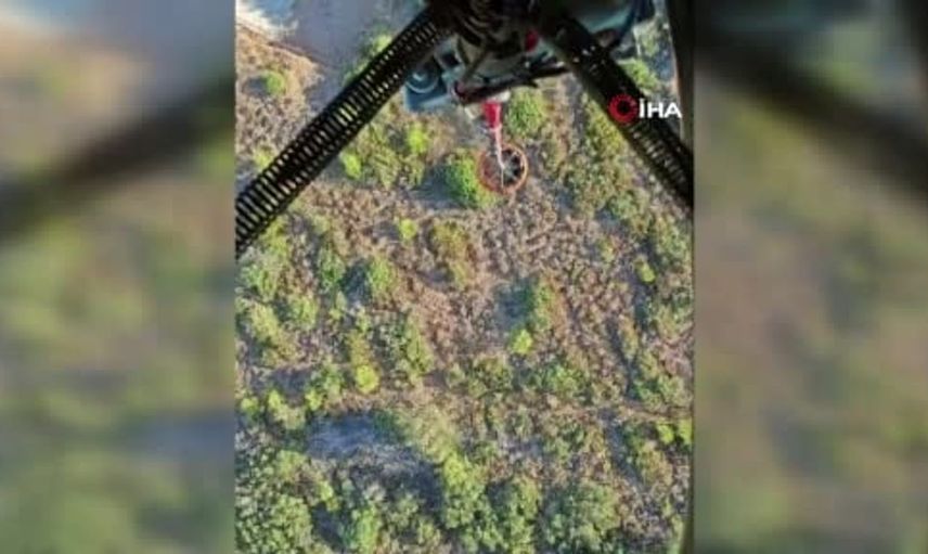 Kaş'taki orman yangınına hem havadan hem de karadan müdahele ediliyor