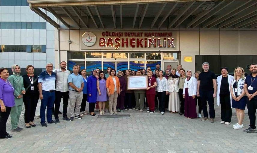 Gölbaşı Devlet Hastanesi 'anne dostu hastane' unvanı aldı