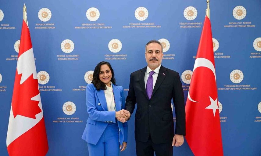 Hakan Fidan ve Anita Anand Ankara'da buluştu