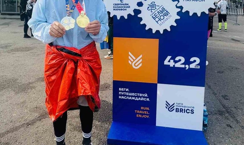 77 yaşında demir adam: Ali Bıdı Moskova Maratonu'nda Türkiye'yi temsil etti