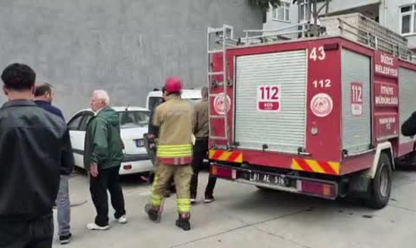 Düzce'de yavru kedi itfaiye ekiplerini iki kez alarma geçirdi
