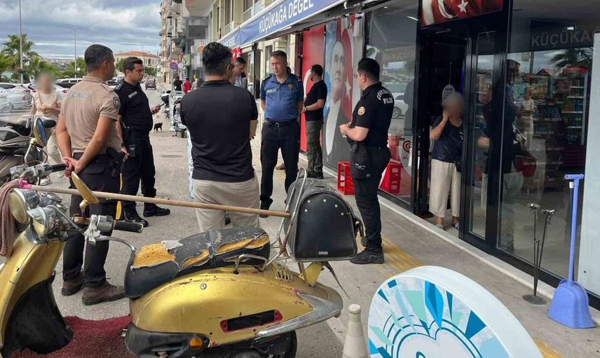 Sinop'ta sinir krizi geçiren kişi kendini yaralayarak hastaneye kaldırıldı