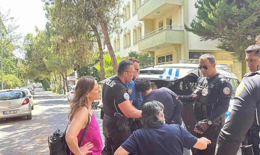 Menteşe'de polise direnç gösteren motokurye gözaltına alındı