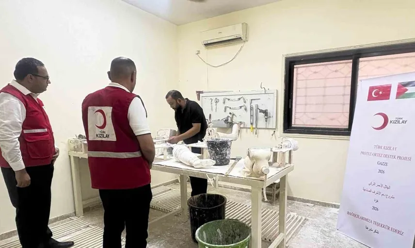 Türk Kızılay Gazze’de uzuv kaybı yaşayanlar için protez projesi başlattı