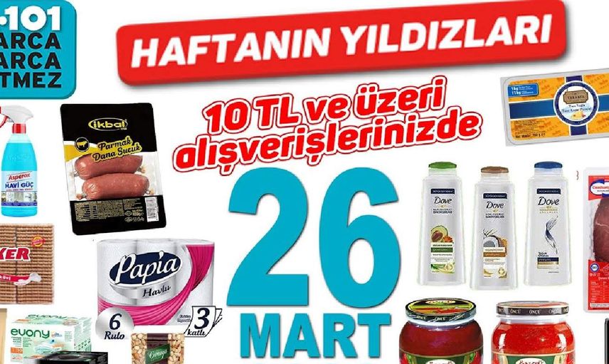 A101 26 Mart - 1 Nisan arası haftanın yıldızları ürünleri belli oldu!