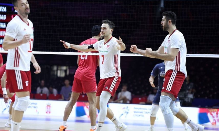 A milli erkek voleybol takımı, tarihinde ilk kez milletler lig'nde çeyrek finale yükseldi