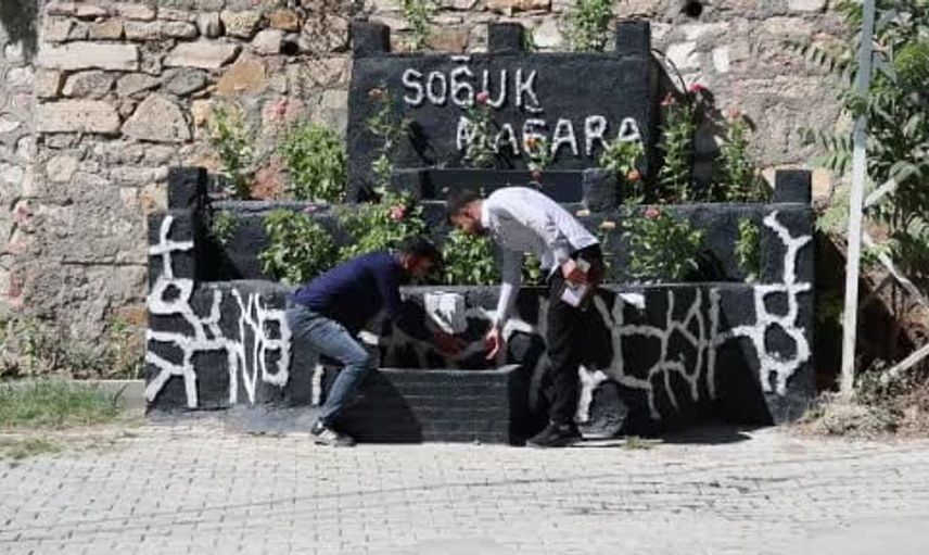 Keban'daki mağara doğal klima özelliğiyle serinlik arayanları bekliyor