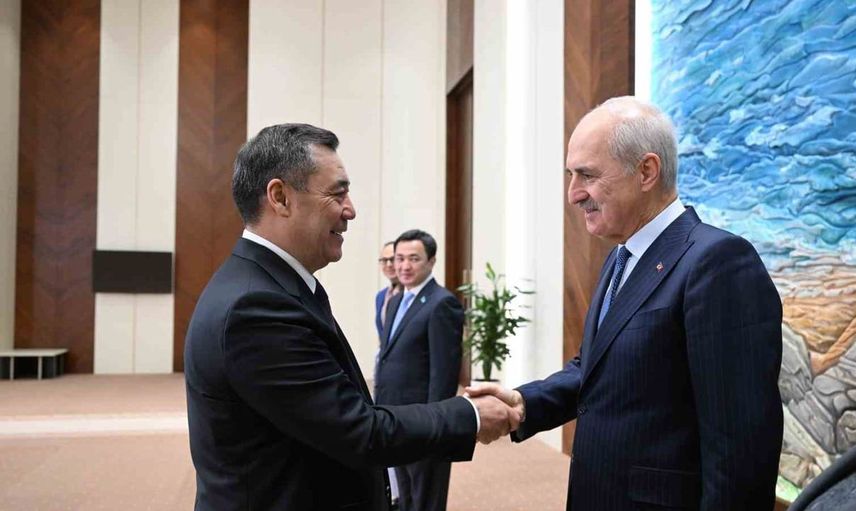 TBMM Başkanı Numan Kurtulmuş, Kırgızistan Cumhurbşkanını ziyaret etti
