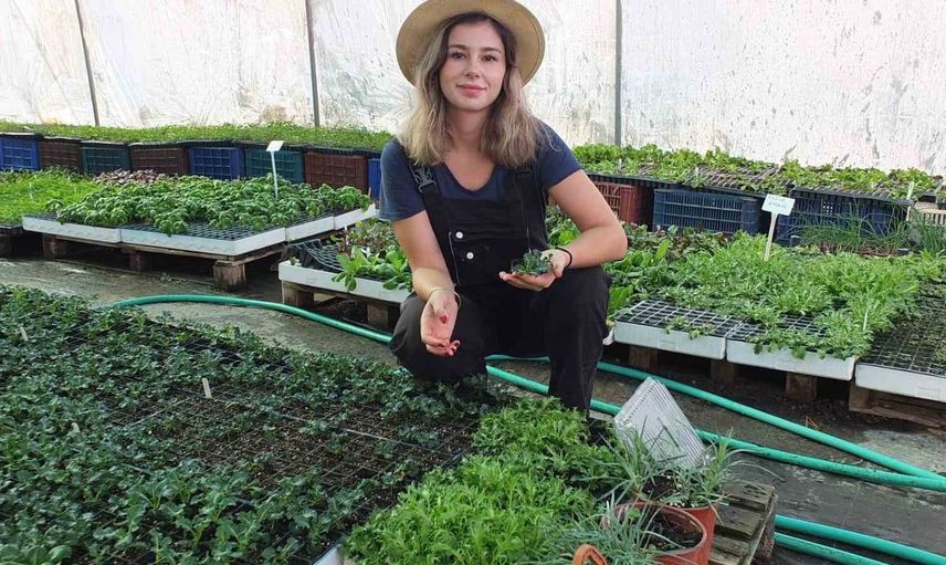 Sebze fidesi üretiminde kadın eli: Eda Girgin'in başarı hikayesi