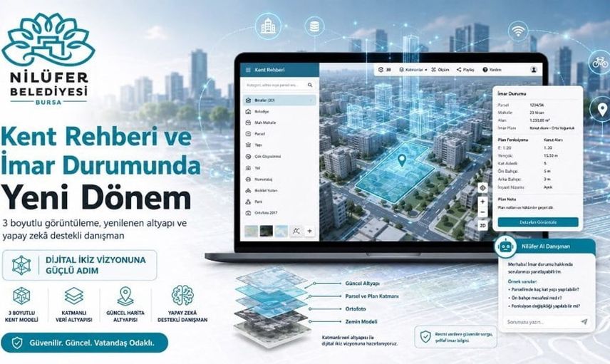 Nilüfer Belediyesi’nden dijital altyapıda devrim: 3 boyutlu kent rehberi hizmete girdi