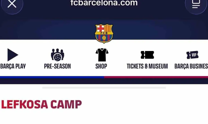 Barcelona'nın Kuzey Kıbrıs'taki kampı tartışmalara neden oldu