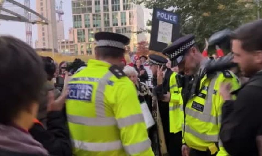 Londra'daki Filistin destek protestosunda 139 kişi gözaltında
