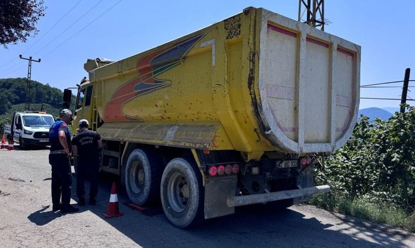 Ordu'da ağır tonajlı araç denetimi: 11 araca ceza