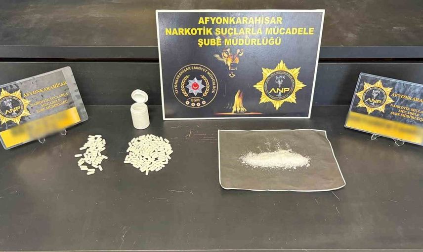 Afyonkarahisar'da uyuşturucu maddeyle yakalanan şahıs cezaevine gönderildi