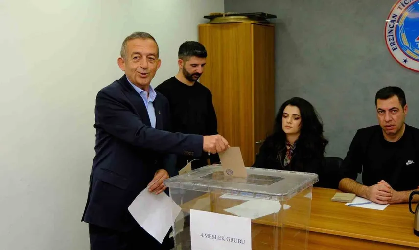 Erzincan TSO başkanlık seçiminde ahmet tanoğlu güven tazeledi
