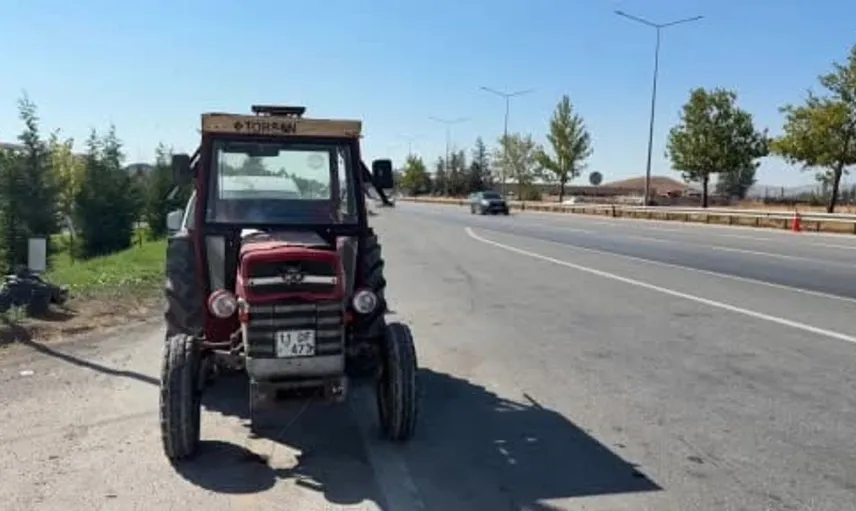 Zihinsel engelli genç, çaldığı traktörle 55 kilometre yol kat etti