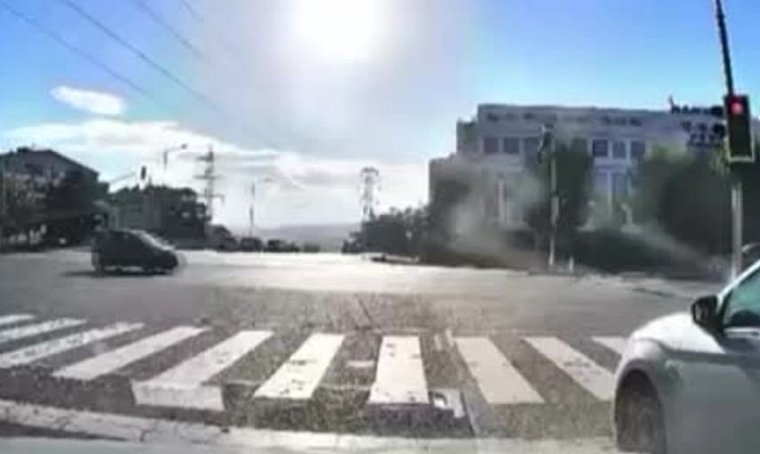 Ankara'da motosiklet kazasında hayatını kaybeden sürücünün son anları görüntülendi
