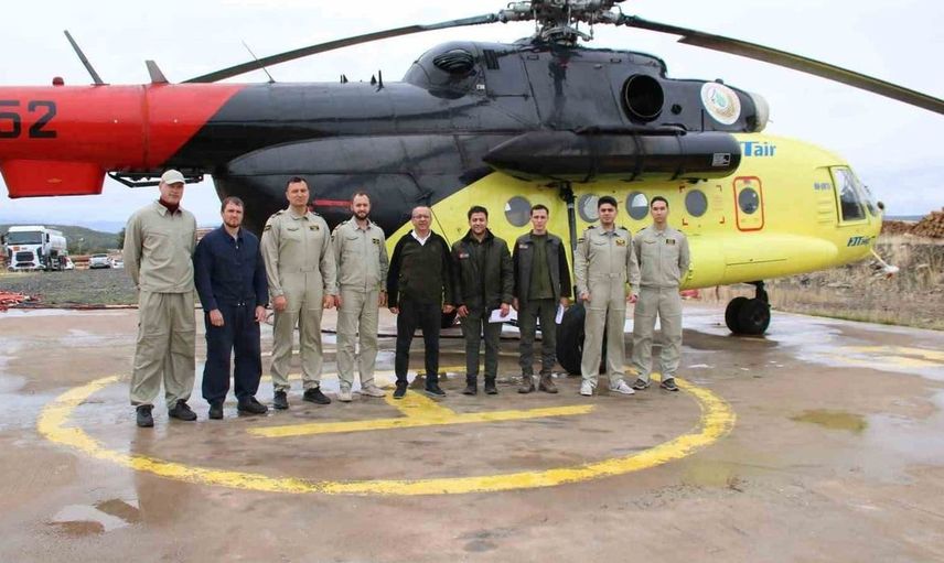 Kütahya'da yangın söndürme helikopterinin sezonu sona erdi