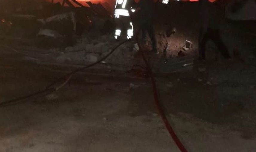 Belen ilçesinde konteyner yangını kontrol altına alındı
