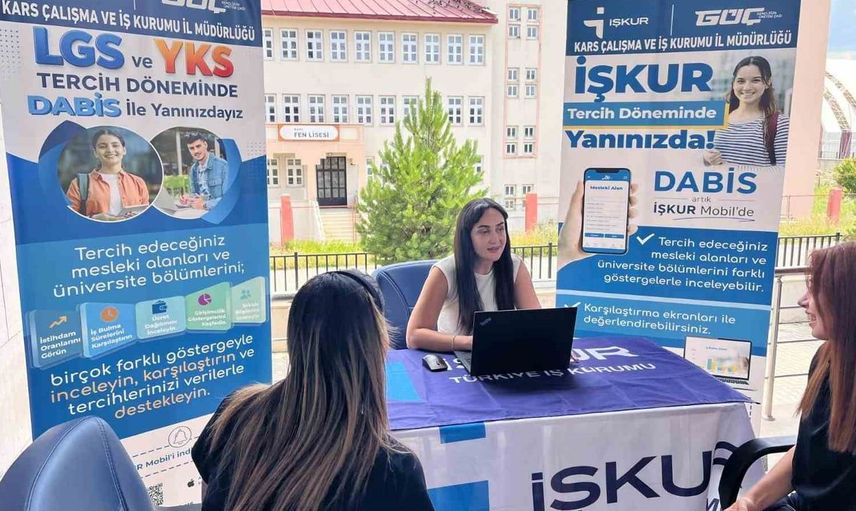 Kars’ta üniversite adaylarına dijital tercih rehberi: İŞKUR’dan DABİS desteği