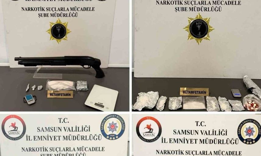 Samsun'da uyuşturucu ile mücadele çalışmaları: 10 kişiye işlem yapıldı