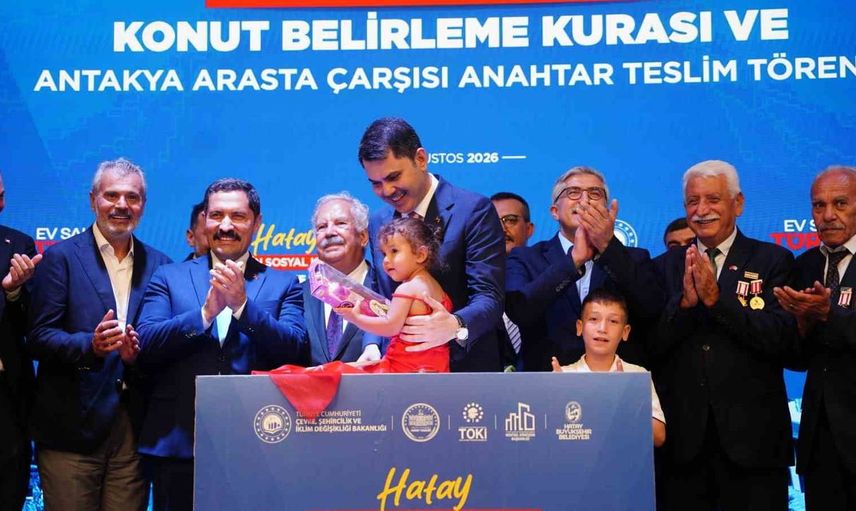 Hatay'da 8 bin 500 konutun kuraları çekildi: Bakan Kurum'dan önemli açıklamalar