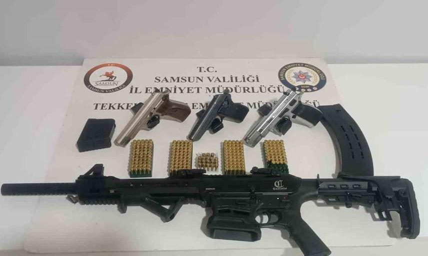 Samsun'da ruhsatsız silah operasyonu gerçekleştirildi