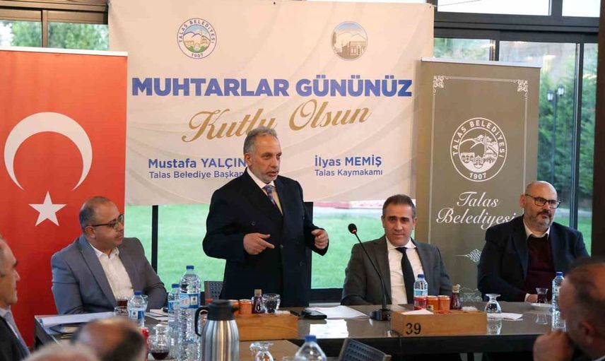 Talas Belediye Başkanı Yalçın muhtarları unutmadı: 19 Ekim Muhtarlar Günü mesajı