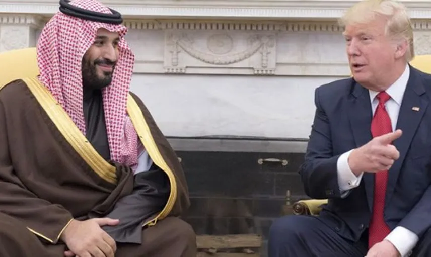 ABD Başkanı Trump ile Suudi Arabistan Veliaht Prensi Muhammed bin Selman İle Görüştü