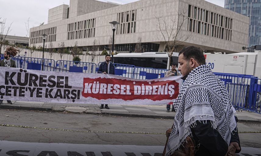 ABD Büyükelçiliği Önünde Protesto: Mescid-i Aksa’nın Kapatılması ve İran’a Saldırılar Tepki Çekti