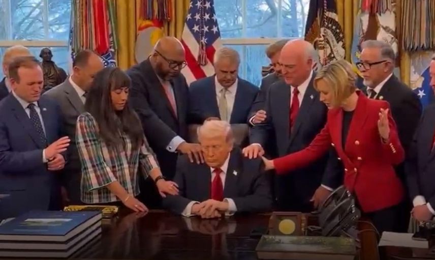 ABD’de Hristiyan din adamları, Trump için dua etti
