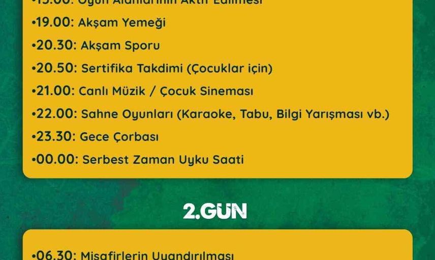 Büyükşehir Spor A.Ş.’nin Sarımsaklı Aile Doğa Kampı kayıtları başladı