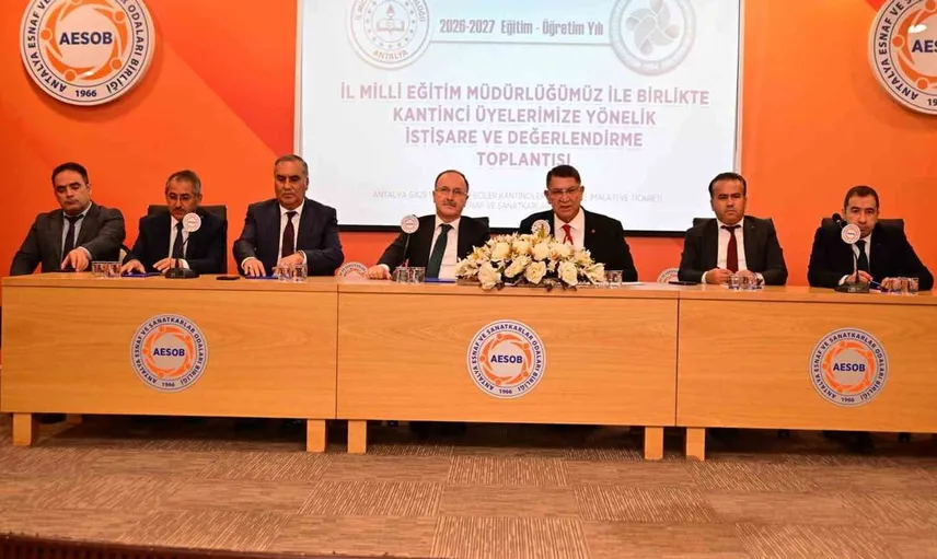 Eğitim yöneticileri ve kantinci esnafı ortak sorunları masaya yatırdı