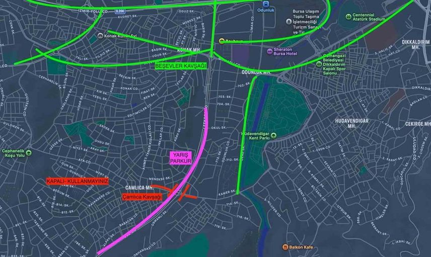 Bursa'da 4 Ekim'de trafiğe kapatılacak yollar ve ulaşım önerileri