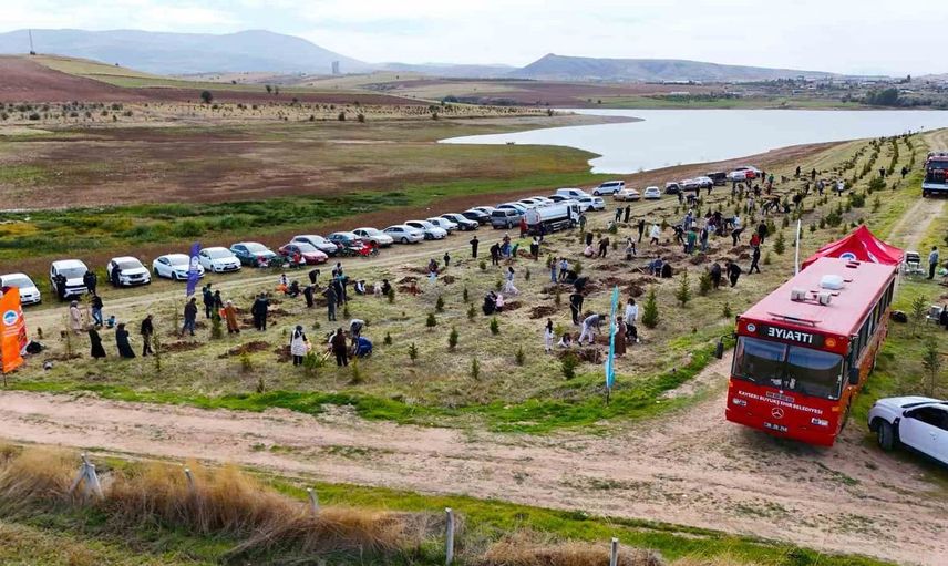 Kayseri'de itfaiyenin 100. yılı için fidan dikim etkinliği düzenlendi