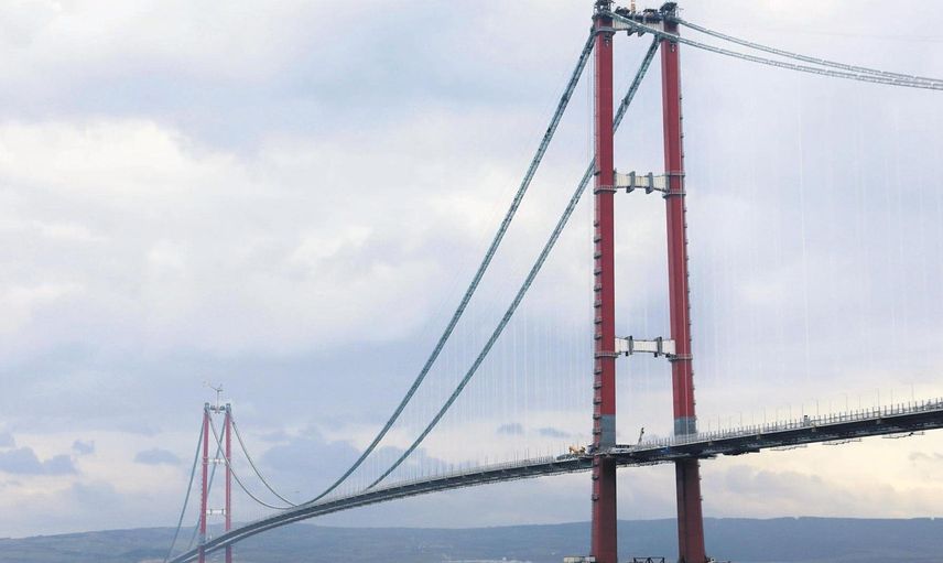 Açılışına Sayılı Günler Kala Çanakkale Köprüsü'nde Muhteşem Detay!