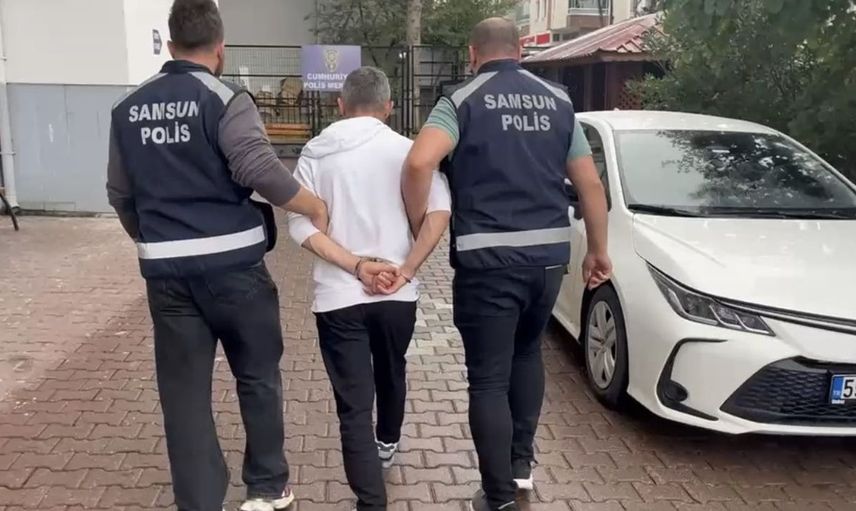 Bafra'da 37 yıl hapis cezası bulunan hükümlü, polis tarafından yakalandı
