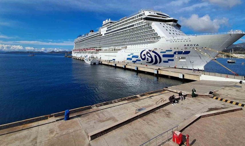 Bodrum'a dev kruvaziyer uğradı: 1203 yolcu ile unutulmaz bir deneyim