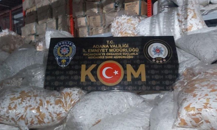 Adana'da 4 Milyon 950 Bin Kaçak Makaron Yakalandı