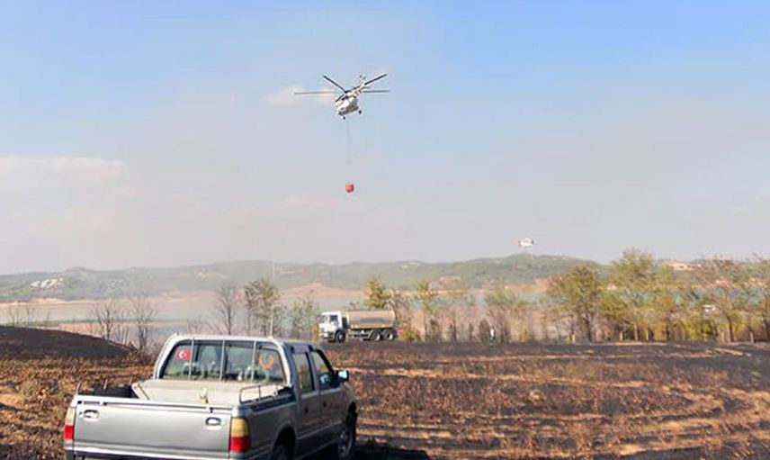 Adana'da Çalılık Yangını! Polis Alarma Geçti
